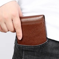 Dompet pendek pria Fashion baru dompet saku dompet bisnis modis dompet saku kulit voilats