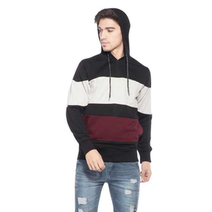 Sweat à capuche personnalisé pour homme grande taille, 100% coton, doublure polaire, coupe oversize avec épaules tombantes, broderie et motif lettres en relief - Product Image 1