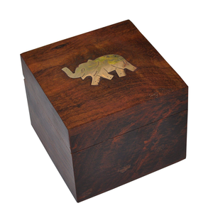 Boîte à bijoux et lunettes en bois de qualité supérieure, luxueuse, artisanale, avec travail en laiton, taille et forme personnalisables, couleur bois naturel, pour bagues - Product Image 5