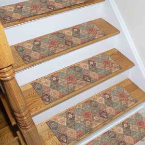 Alfombra con Estampado Étnico: Diseño Azteca Moderno para Decoración del Hogar, Alfombra Delgada No Tejida - Product Image 3