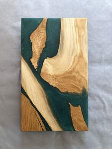 Tabla de cortar de fruta sostenible, artesanía de resina ecológica estilo Ángel hecha a mano - Product Image 2