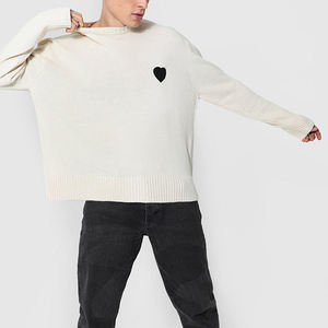 Offres Spéciales décontracté long pull à col rond pull tricoté en gros meilleure vente hiver à manches longues hommes chandails - Product Image 1