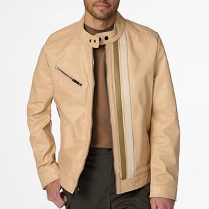 Nouvelle veste en cuir d'hiver légère pour hommes avec logo avant Conception OEM coupe-vent et respirante de haute qualité - Product Image 6