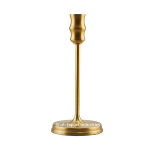 Portavelas cónico de Metal de lujo con acento en acabado dorado para el hogar, sala de estar, mesa, Vela decorativa cónica - Product Image 5