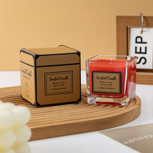 Bougie de soja faite à la main décor à la maison bougie aromatique de longue durée pour l'usine de cadeaux logo personnalisé en gros - Product Image 2