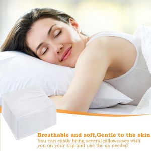 Funda de almohada de PP funda de almohada desechable no tejida/funda de almohada para Hotel, hogar OEM protector de almohada impermeable liso - Product Image 4