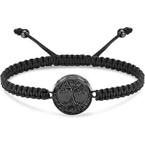 Urna de cenizas de cremación pesada de moda Punk Vintage, pulsera de cadena de bordillo grande, ataúd funerario, recuerdo, regalo, joyería, pulsera de cenizas - Product Image 3