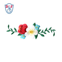 Broderie directe à chaud, usine de broderie personnalisée, écussons de broderie florale, emblème, badge, appliques pour uniforme