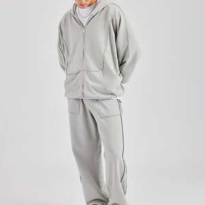 Vente en gros Nouvel arrivage de sweats à capuche zippés pour hommes avec logo personnalisé Conception de vêtements de rue en coton de haute qualité Sweats à capuche vierges en vrac - Product Image 4