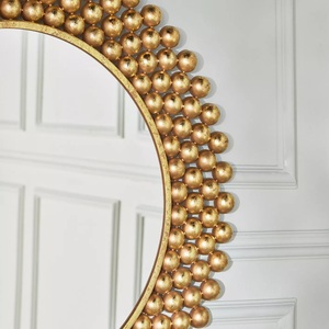 Miroir mural moderne fabriqué à la main avec cadre en métal de petite taille pour salon dessin dressing ou salle de bain - Product Image 4