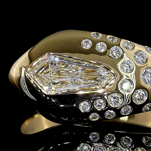 Bague de luxe en argent 925 avec diamant de laboratoire de 1,00 carat, formes variées, fournisseur en gros, OEM, ODM, bijoux fins, prêt à l'exportation, en vrac - Product Image 2