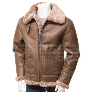 Chaqueta de cuero de piel de oveja de primera calidad para hombre, precio al por mayor, chaqueta informal de piel de oveja para hombre - Product Image 1