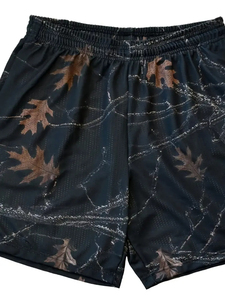 Short de gym en coton avec logo personnalisé pour hommes Vente en gros Haute qualité Noir décontracté uni avec tissu en maille et techniques d'impression - Product Image 5