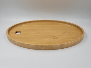 Bandeja de Servir Ovalada de Bambú de Alta Calidad, Ecológica, Hecha a Mano, Duradera, Fácil de Limpiar, Acabado Pintado de Grado Comercial, 37x24.5x2.5 cm - Product Image 6