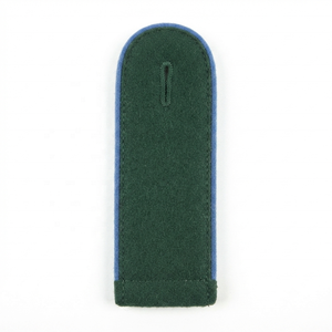 Épaulettes professionnelles traditionnelles vert bouteille avec passepoil bleu bleuet, accessoires d'uniforme personnalisés - Product Image 4