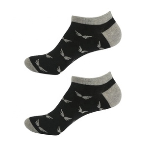 Men Women Performance Cotton Short <b>Ankle</b> <b>Socks</b>, Factory Wholesale Black <b>White</b> Ventilating Breathable Cushioned Low Cut <b>Socks</b> - Product Image 1