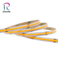 Bande LED COB en cuivre Raymates 2700K/3000K IP20, 480 LED/m, ruban flexible avec télécommande pour l'éclairage des plafonds et des escaliers