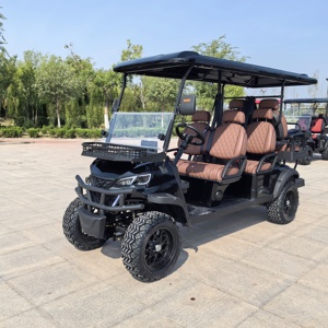 Carro de golf de freno de disco de 4 ruedas levantado con parachoques Batería de 60V Características personalizadas 2025 Nuevo diseño - Product Image 2