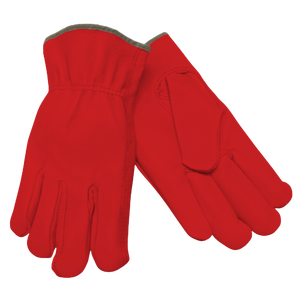 Best <b>Performance</b> Leather Workwear Gloves Breathable Comfortable Heat Resistant Anti-Slip Adjustable Wristlet for Safety - Product Image 2