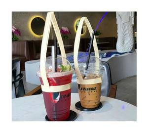 Portavasos de bambú hecho a mano con base resistente, perfecto para cafeterías, panaderías y despensas de oficina - Product Image 1