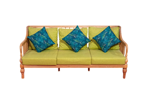 Juego de Sofás de Madera de Fresno de Lujo Indochina a Precio de Mayoreo, Muebles para Sala de Estar con Cojín y Almohada - Product Image 3