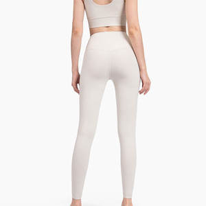 Leggings de yoga et de fitness légers et respirants à taille haute pour femmes, options personnalisables en élasthanne/polyester - Product Image 5