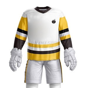 Uniforme de hockey sur glace pour hommes adultes, 100% polyester respirant et léger, marque privée, best-seller - Product Image 5