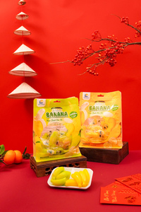 [Package 300g] DAI LONG Ripe Peeled Banana Gummy <b>Candy</b> extracted from fruit juice, delicious and irresistible - Product Image 3