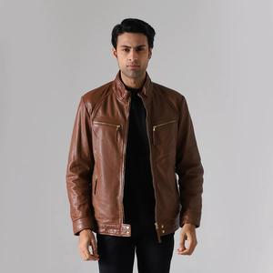 Chaqueta de bombardero personalizada chaqueta de cuero para hombre precio barato al por mayor chaquetas de espuma para hombre - Product Image 2