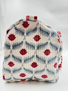 Whit avec coton rouge Kantha grande capacité Durable de haute qualité luxe Weekender Sport sac de voyage fermeture à glissière - Product Image 5