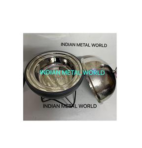 Acero inoxidable de Calidad exclusiva con comida martillada que sirve olla caliente diseño antiguo Decoración de mesa olla caliente a buen precio - Product Image 4