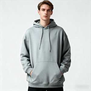 เสื้อฮู้ดดี้พิมพ์ลายแขนยาวแบบสั่งทำพิเศษสำหรับผู้ชาย ผ้าฟลีซหนาน้ำหนัก 350 กรัม ทรงบ็อกซี่ ใส่ได้ทั้งผู้ชายและผู้หญิง - Product Image 4