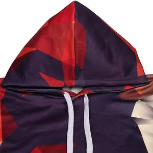 Vente à chaud Sweats à capuche unisexes Logo personnalisé Design Classique Coton mélangé Dessin animé Motif doublé Couple Sweat à capuche pour l'hiver - Product Image 3