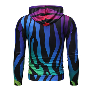 Sudadera con capucha de mezcla de algodón informal para hombre, ropa de calle Digital con estampado de invierno, bolsillo de colores divididos, talla grande, con capucha <span class=keywords><strong>Plus</strong></span> - Product Image 3