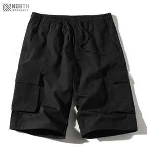 Pantalones Cortos Deportivos Casuales Transpirables de Cintura Media con Estampado de Lona de Secado Rápido para Hombre con Logotipo Personalizado - Product Image 2