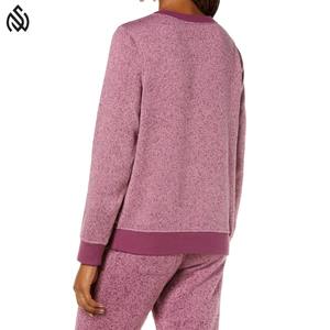 เสื้อสเวตเตอร์แบบสวมหัวสำหรับผู้หญิง, เสื้อสเวตเตอร์แบบสวมศีรษะใส่สบายน้ำหนักเบาระบายอากาศได้ดีไซส์ใหญ่พิเศษสำหรับฤดูหนาว - Product Image 2