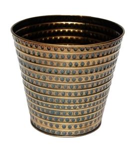 Maceta de flores de hierro forjado hecha a mano con diseño en relieve punteado Artículo decorativo de jardín a la venta al por mayor - Product Image 6