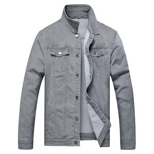 เสื้อแจ็กเก็ตผ้ายีนส์ผ้าฝ้าย100% ถักสำหรับผู้ชายเสื้อผ้าวินเทจ - Product Image 1