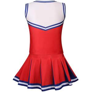 Offre Spéciale uniformes d'entraînement de cheerleading personnalisés tenues de pom-pom girl OEM avec ensembles imprimés et sublimés de style maille - Product Image 2
