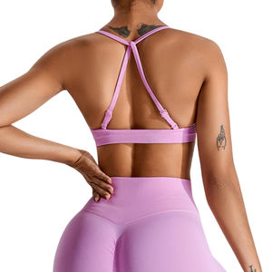 Soutien-gorge de sport à bretelles réglables avec fonction de séchage rapide Support moyen élevé pour Impact Fitness Wear Activewear personnalisable - Product Image 5