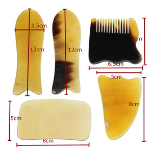 Fabuloso cuerno de búfalo cara masajeador Facial tablero de raspado cuidado de la salud herramienta de masaje de ojos uso Manual accesorio de cuero cabelludo - Product Image 4