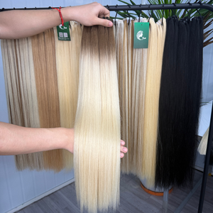 Bande de trame de peau invisible Ins russe européenne cheveux humains blond brun Ombre couleur Cabelo Humano Extension de bande d'origine - Product Image 2