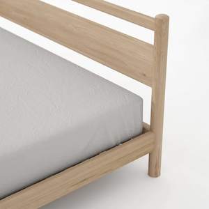 <b>Cheap</b> modern <b>bed</b> <b>frame</b> made of solid teak <b>wood</b> <b>frame</b> with natural color and high quality material for indoor bedroom use - Product Image 4