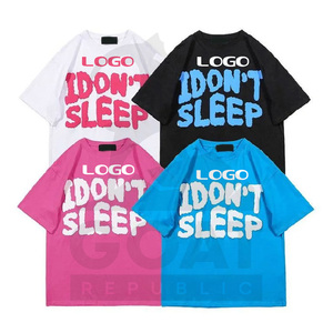 เสื้อยืดพิมพ์ลาย 3 มิติ แบบถักนิตติ้ง ผ้าฝ้าย 100% เนื้อหนา ทรงริงเกอร์ สำหรับผู้ชาย ทรงปกติ พิมพ์ลายสกรีน - Product Image 5