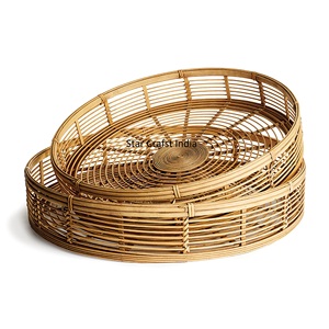 2 Bandejas de Servicio de Yute y Mimbre Hechas a Mano, Bandeja para Servir Alimentos, Venta al por Mayor de Fábrica, Suministros para Restaurantes y Hoteles de Fabricante Indio - Product Image 4
