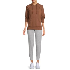 Sudaderas con capucha de invierno personalizadas de talla grande para mujer, sudaderas bordadas con logotipo impreso de alta calidad, precio bajo frontal de Pakistán - Product Image 4