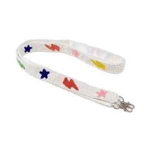 Sac bandoulière à perles tendance, nouvelle arrivée, couleur rouge et blanche, design étoiles à perles, ceinture unique, design à perles mignon - Product Image 5