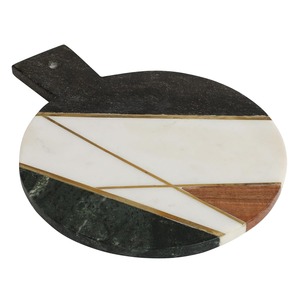 เขียงหินอ่อนที่สวยงามพื้นผิวห้องครัวหรูหราและมีสไตล์เหมาะสำหรับการตัดการจัดแสดงและให้เป็นของขวัญอเนกประสงค์ - Product Image 1