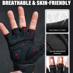 Frog Rubber Gym Grip Lifting Gloves Non Slip CrossFit Training Grips for Men Heavy Weightlifting Hand Protection - Product Image 2