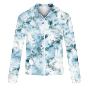 Vente en gros Hiver Hommes Tie Dye Hoodie Street Fashion Polaire Pull Sweat Manches Longues Cordon Poches Impression en Relief - Product Image 3